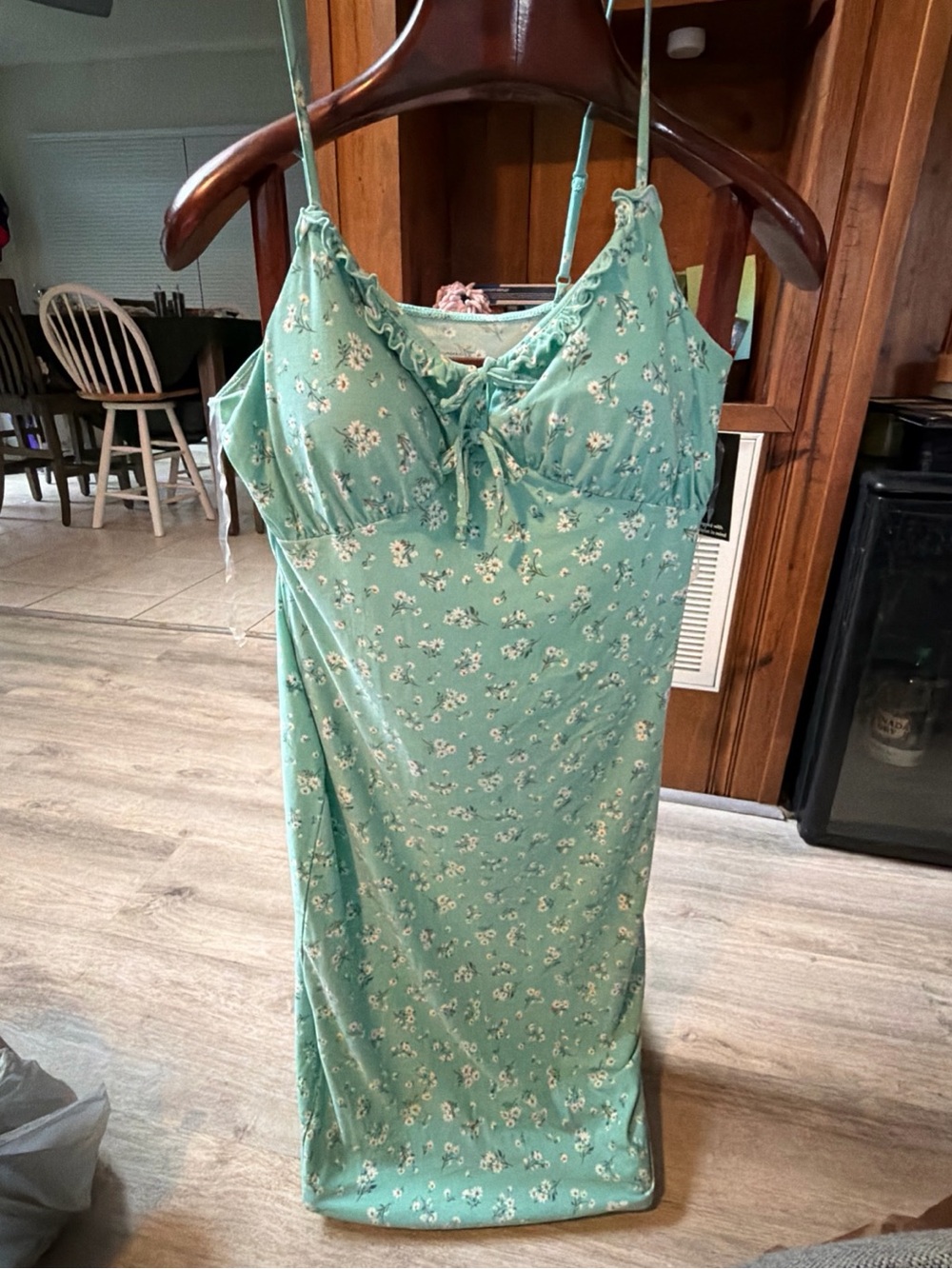No Boundaries Mint Green Floral Maxi Slip Dress